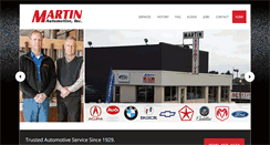 Desktop Screenshot of martinautomotiveinc.com